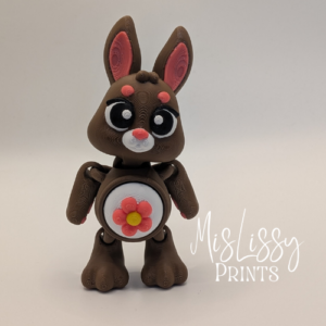 Bunny with Flower Belly Clicker