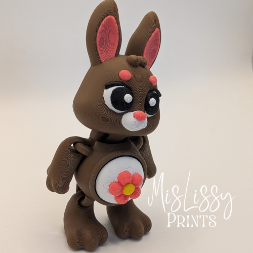 Bunny with Flower Belly Clicker - Image 2